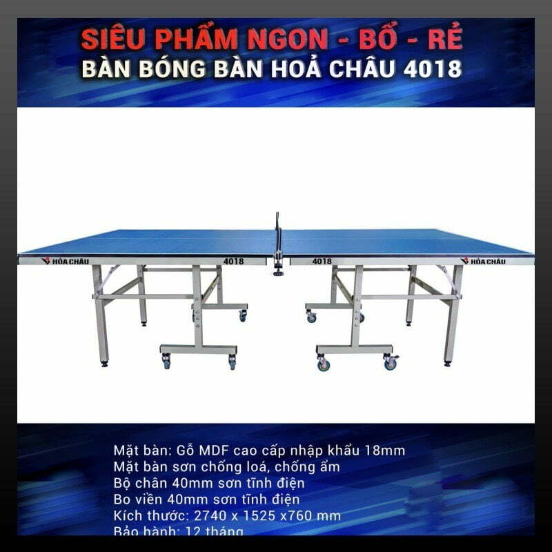 Top 5 Bàn Bóng Bàn Không Thể Bỏ Qua 2 Bàn Bóng Bàn Hỏa Châu 4018