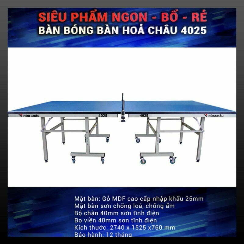 Top 5 Bàn Bóng Bàn Không Thể Bỏ Qua 3 Bàn Bóng Bàn Hỏa Châu 4025